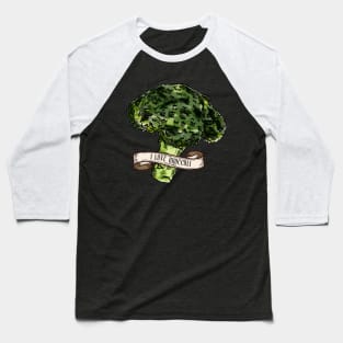 I Love Broccoli Vintage Broccoli Illustration Baseball T-Shirt